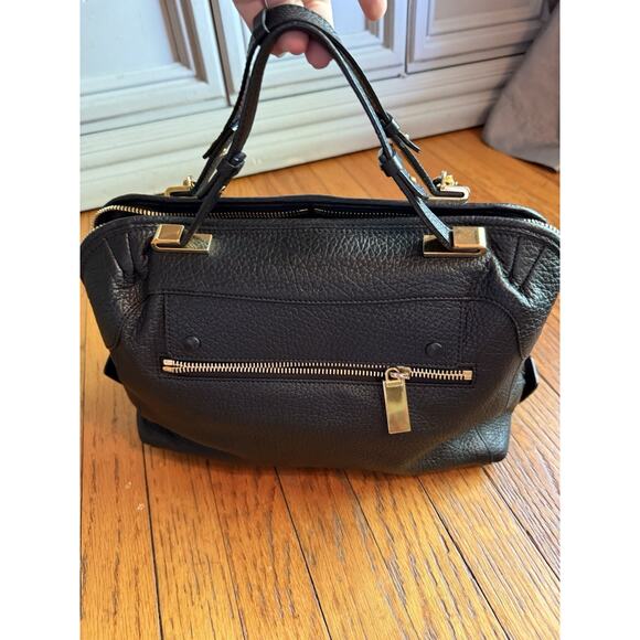 Chloé 2way Attache 11mr0701 Black Leather Cross Body Bag Authentic EUC